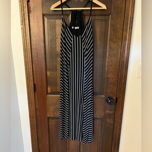 Athleta black stripe Athleisure dress